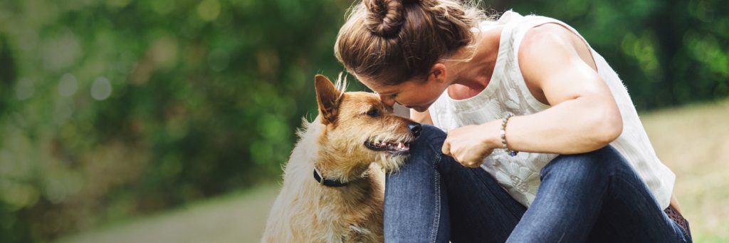 dog and owner